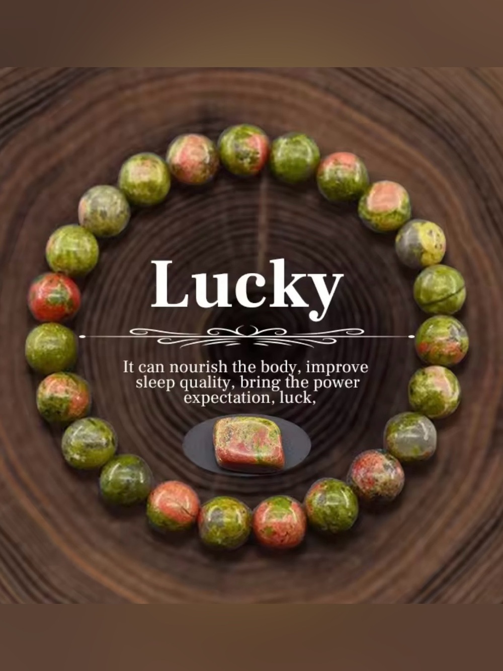 JD Gems jewelry lucky green yellow red Beaded Bracelet natural stone 6/8/10mm